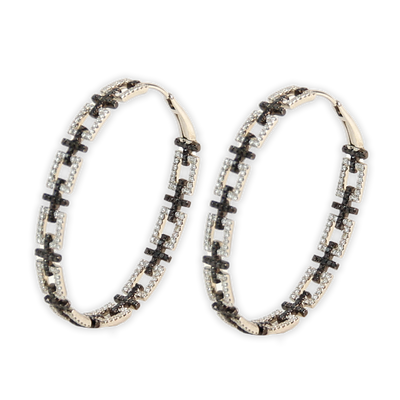 ECJ Collection 18K White Gold 1.37ctw Diamond Earrings
