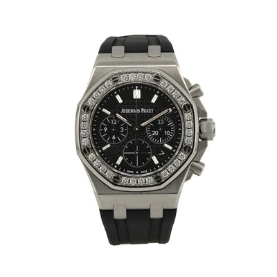 Audemars Piguet Royal Oak Offshore 26231ST.ZZ.D002CA.01 Lady Stainless Steel Black Dial Diamond Bezel