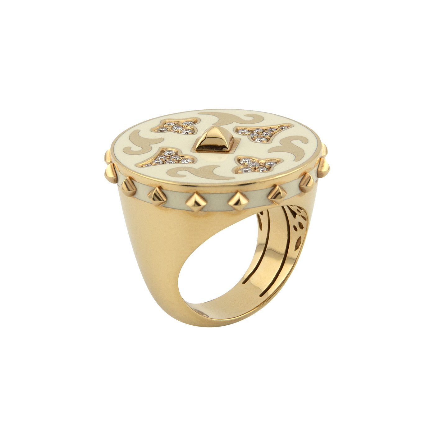 Nouvelle Bague 18K Yellow Gold Diamond Ring