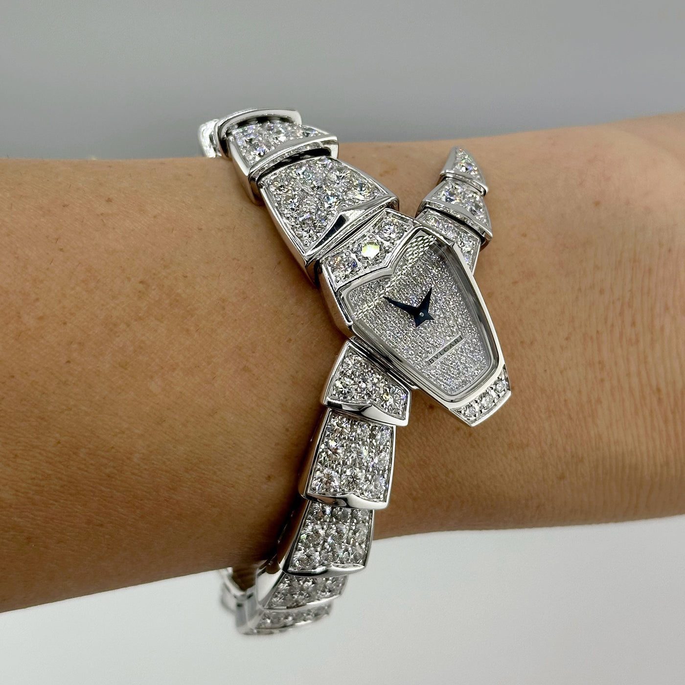 Bulgari Serpenti 18K White Gold with Diamonds