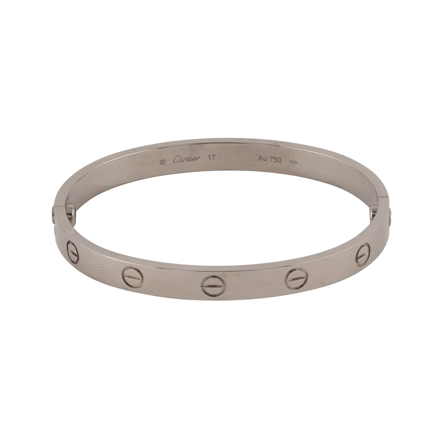 Cartier 18K White Gold Love Bracelet