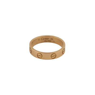 Cartier 18K Yellow Gold Love Wedding Band