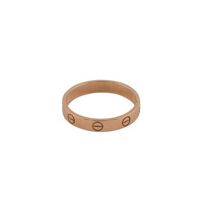 Cartier 18K Rose Gold Love Wedding Band