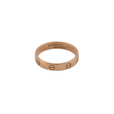 Cartier 18K Rose Gold Love Wedding Band