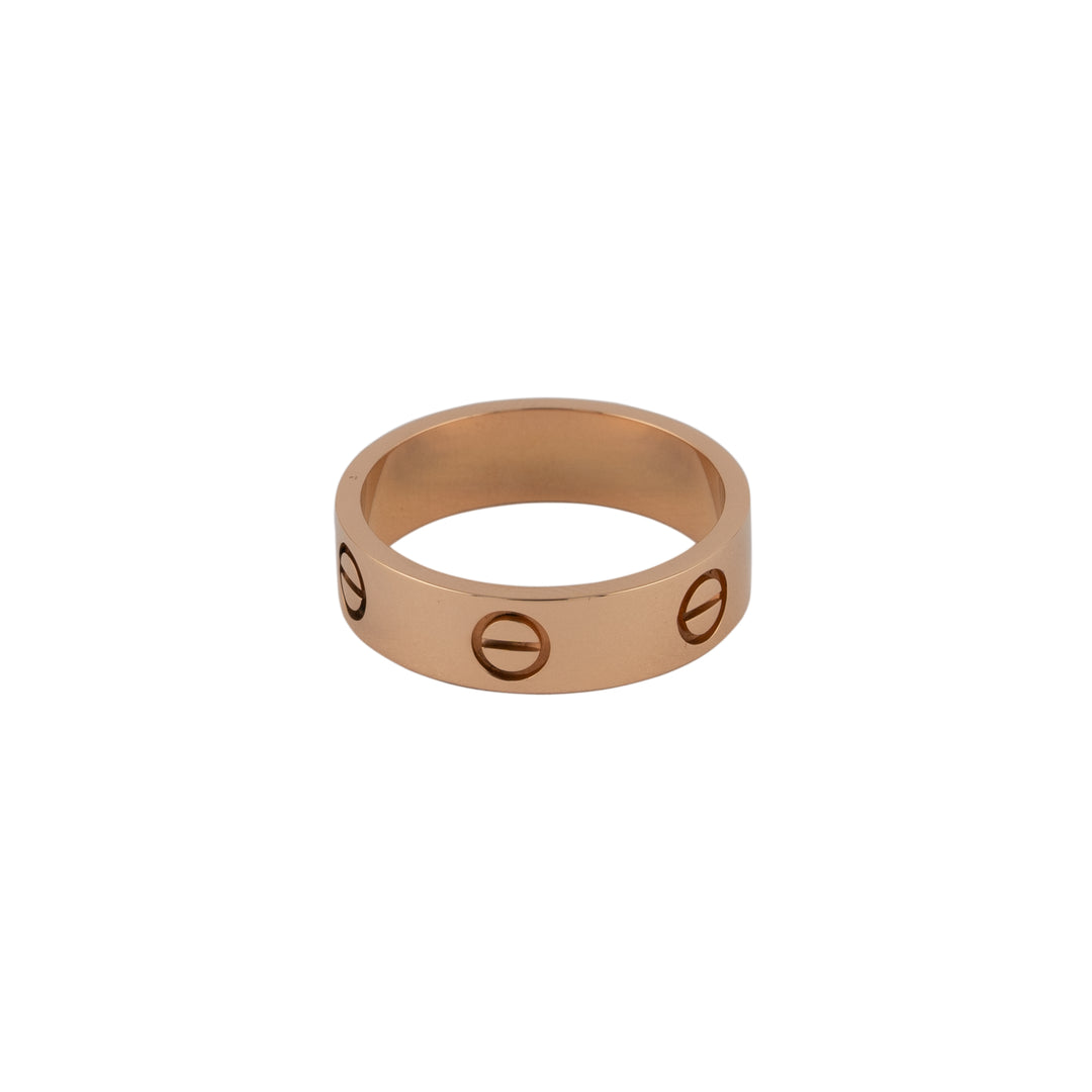 Cartier 18K Rose Gold Love Ring – East Coast Jewelry