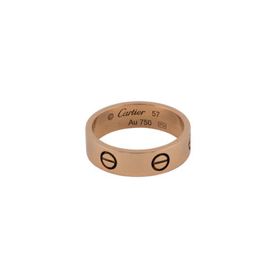 Cartier 18K Rose Gold Love Ring