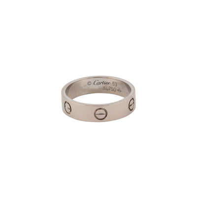 Cartier 18K White Gold Love Ring