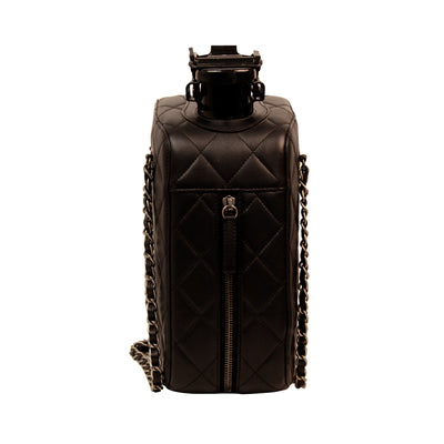 Chanel Lambskin Dubai by Night Gas Black Tank Bag