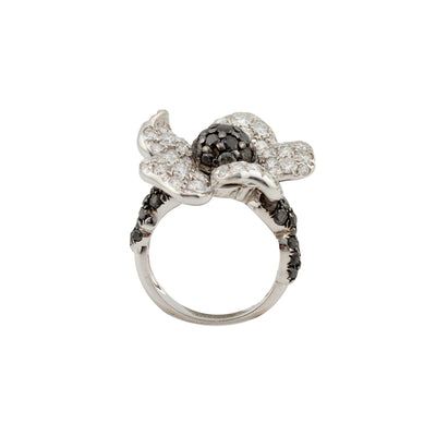 De Grisogono 18K White Gold Flower Diamond Ring