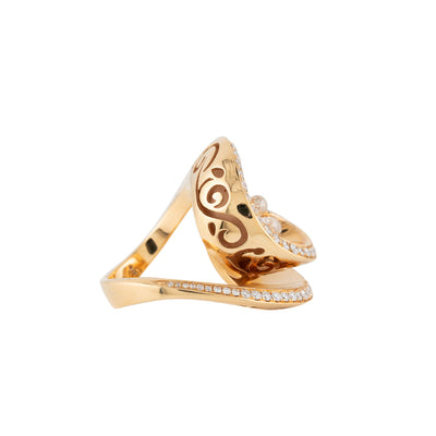 De Grisogono Chiocciolina 2.37ct Diamond Gold Ring