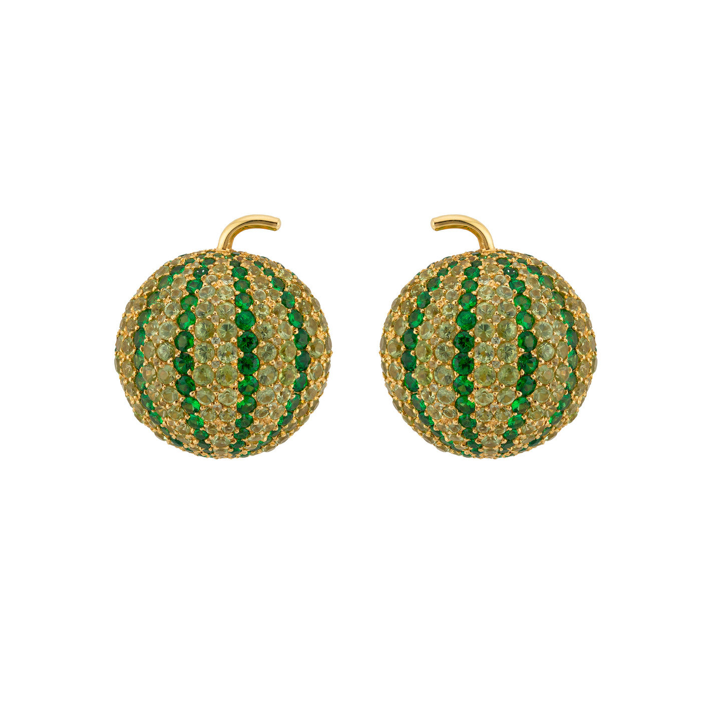 De Grisogono 18K Yellow Gold Melon Earrings