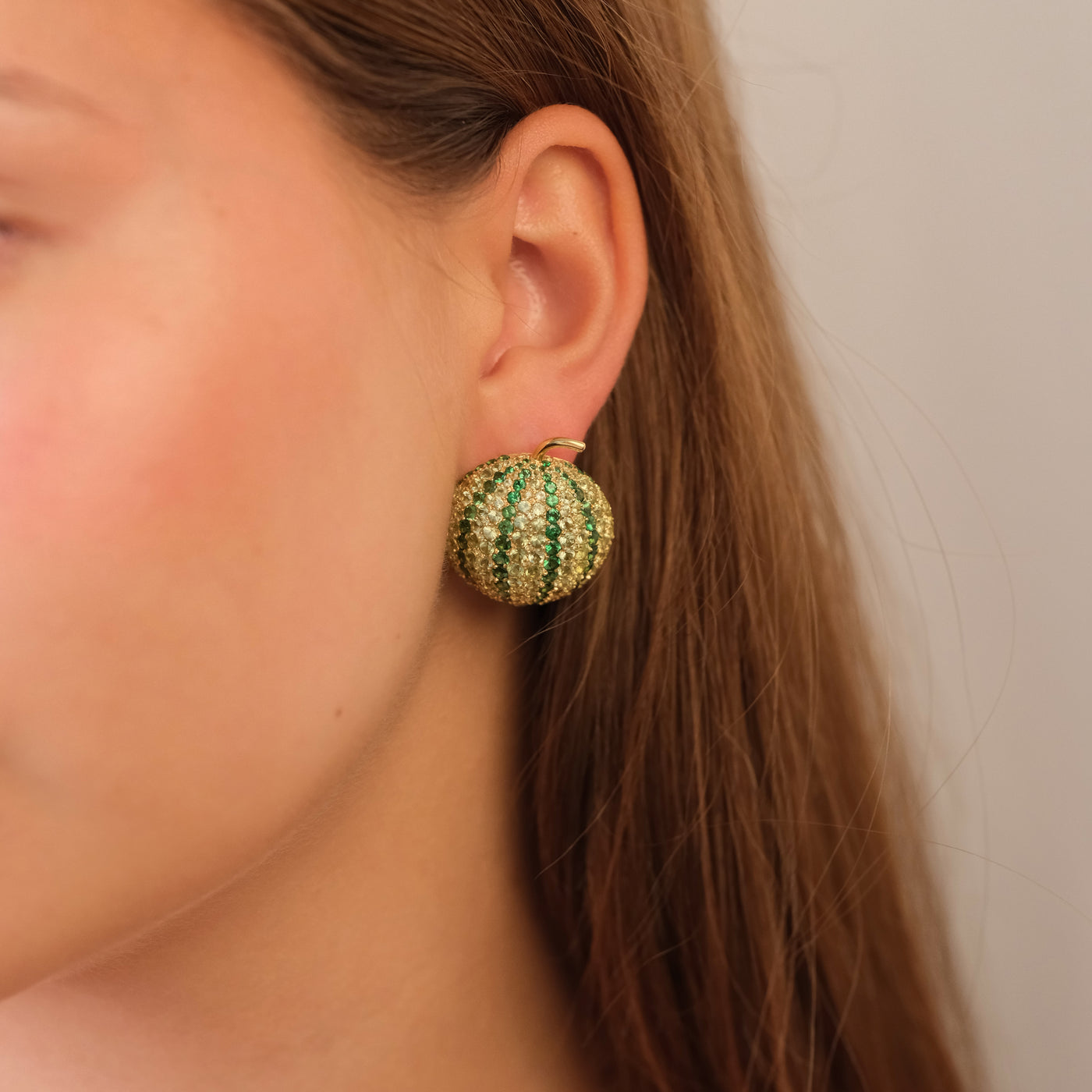 De Grisogono 18K Yellow Gold Melon Earrings