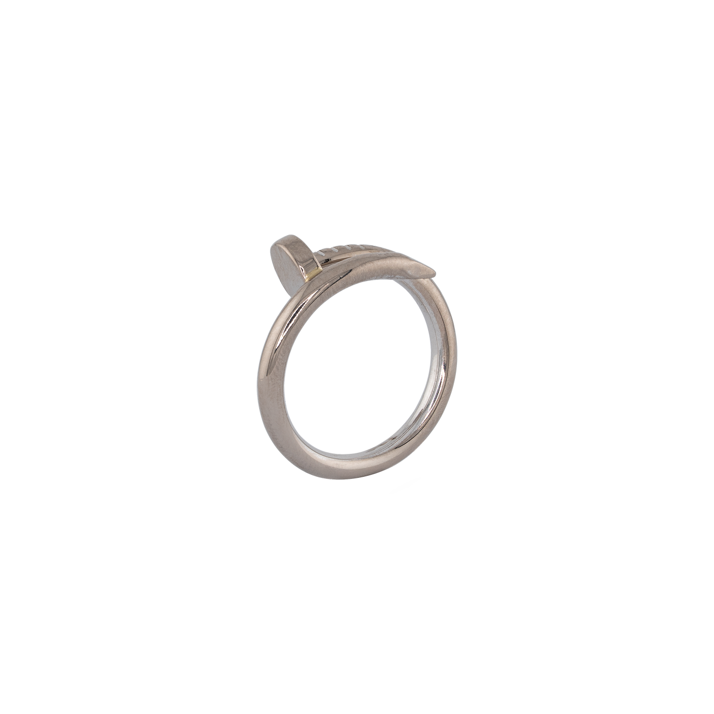 Cartier 18K White Gold Juste un Clou Ring, Classic Model