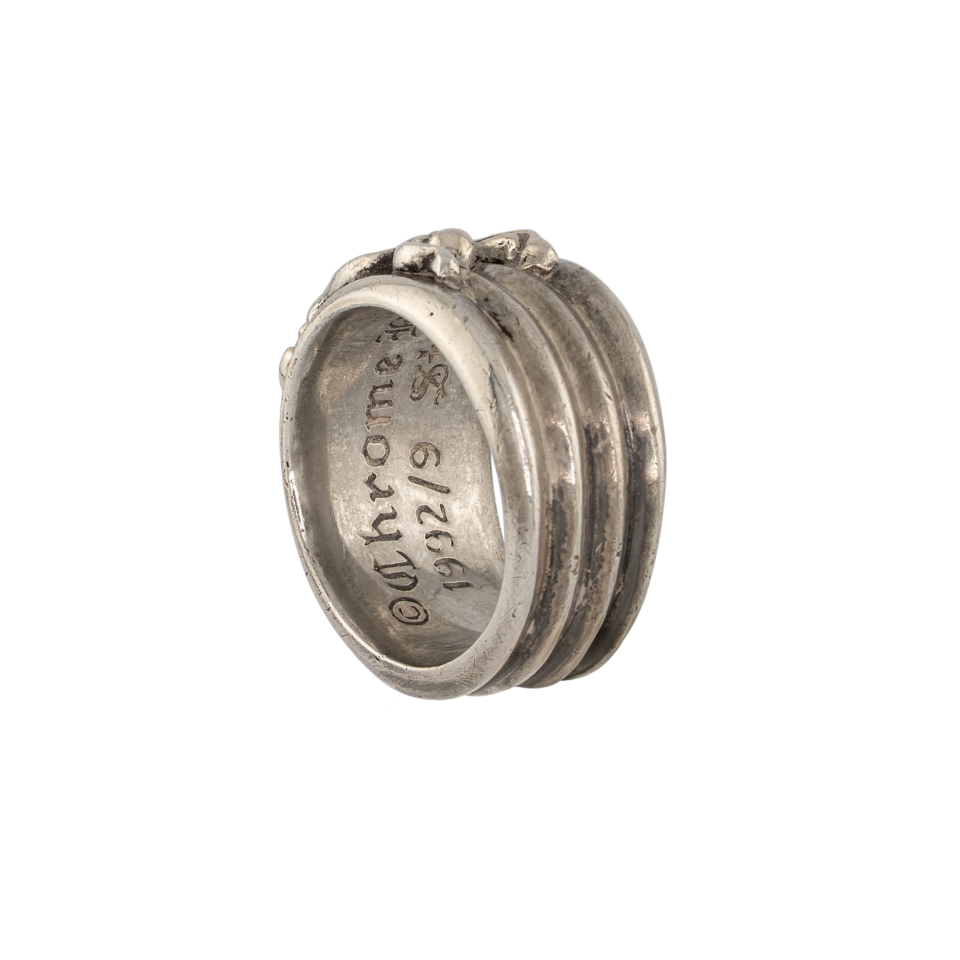 Chrome Hearts Silver & Diamond Dagger Ring — .925 Sterling Silver (1992)