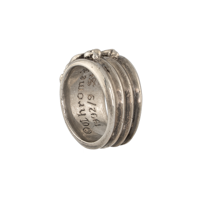 Chrome Hearts Silver & Diamond Dagger Ring — .925 Sterling Silver (1992)