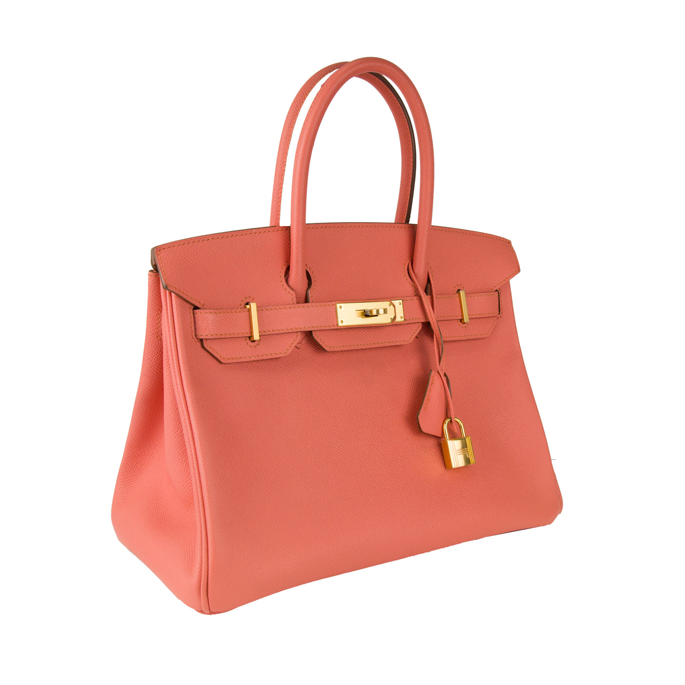 Hermes Birkin 30 Flamingo Epsom with Gold Hardware