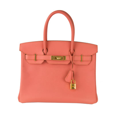 Hermes Birkin 30 Flamingo Epsom with Gold Hardware