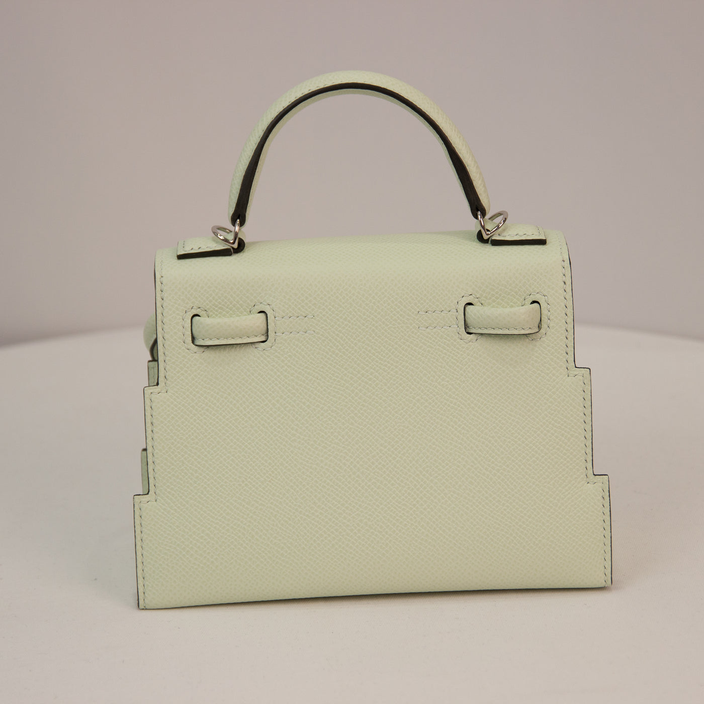 Hermes "Quelle Idolle" Picto Kelly Doll Vert Fizz Epsom Palladium Hardware