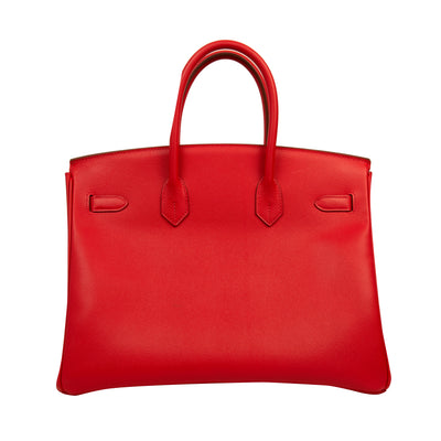 Hermes Birkin 35 Rouge VIF Epsom with Palladium Hardware