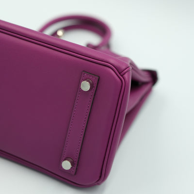 Hermes Birkin 25 Anemone Swift with Palladium Hardware