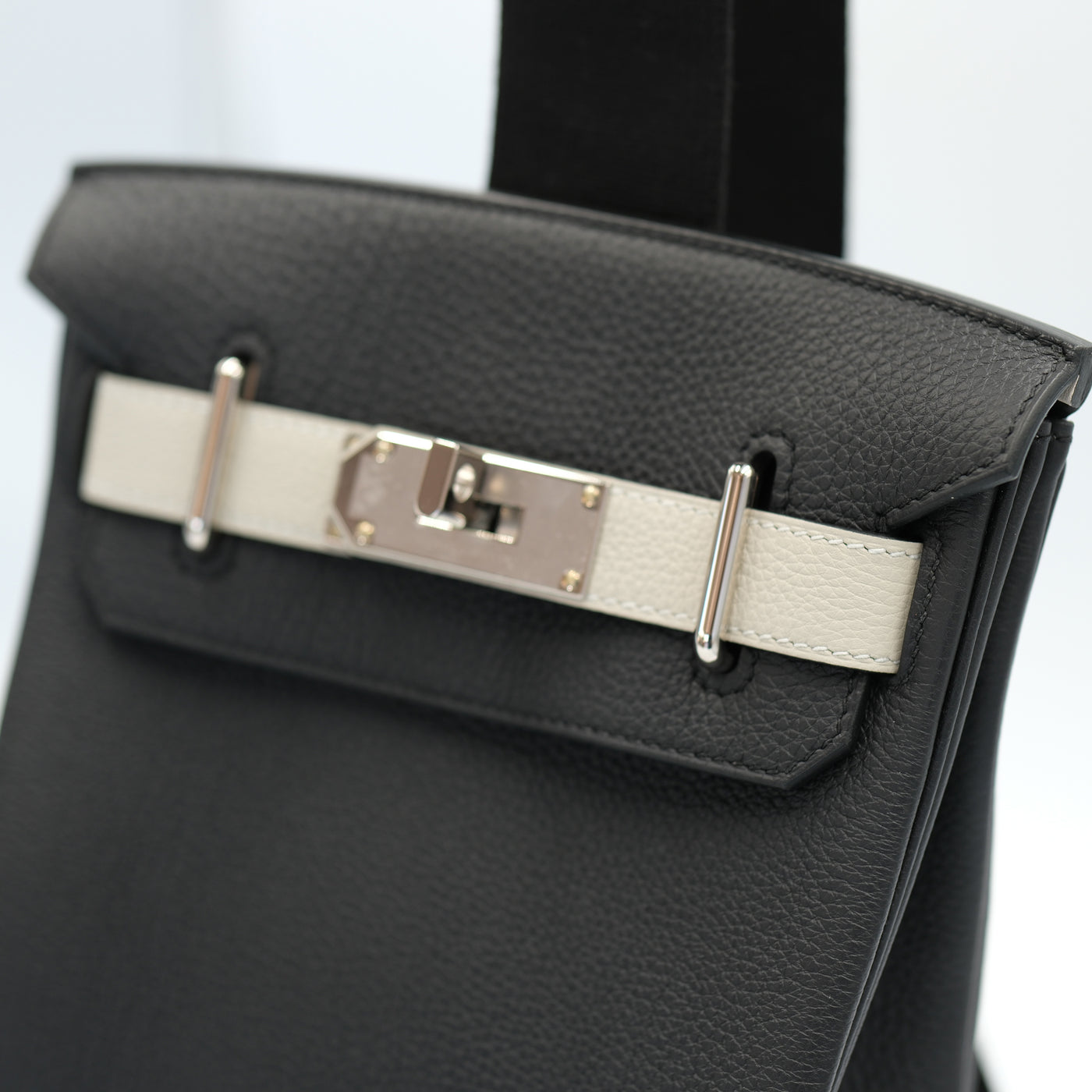 Hermes Hac A Dos PM HSS Black Veau Togo with Palladium Hardware
