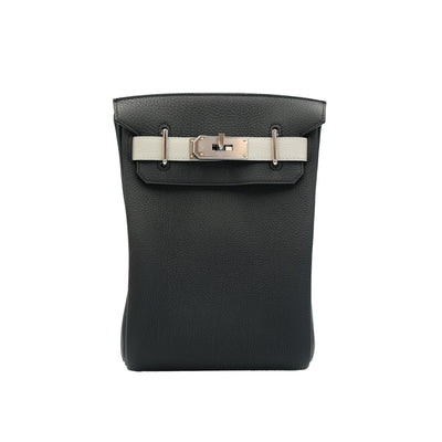 Hermes Hac A Dos PM HSS Black Veau Togo with Palladium Hardware