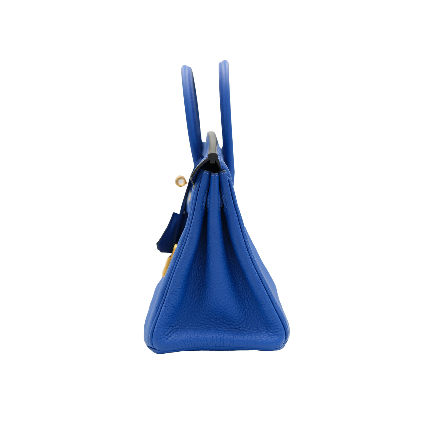 Hermes Birkin 25 Bleu Royal Clemence with Gold Hardware