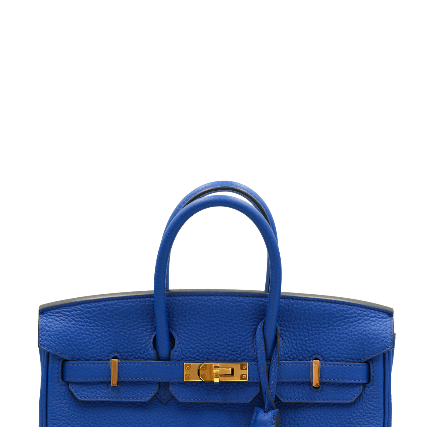 Hermes Birkin 25 Bleu Royal Clemence with Gold Hardware