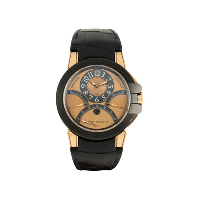 Harry Winston Ocean Triple Retrograde Chronograph 44mm Rose Gold Ceramic