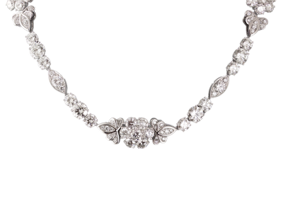 Graff Platinum GIA Diamond Necklace