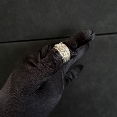 Chrome Hearts Silver & Diamond Dagger Ring — .925 Sterling Silver (1992)