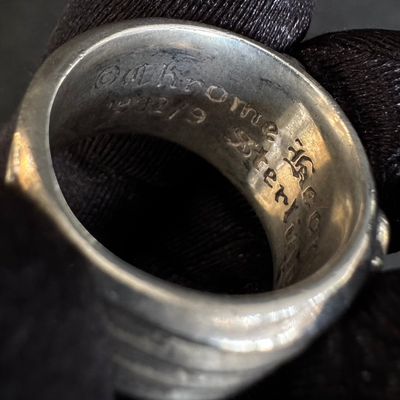 Chrome Hearts Silver & Diamond Dagger Ring — .925 Sterling Silver (1992)