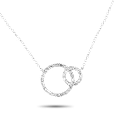 14K White Gold 0.25ct Diamond Necklace
