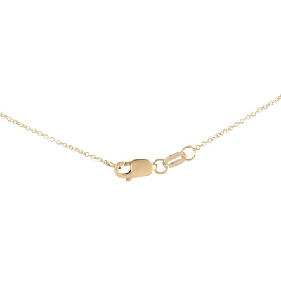 14K Yellow Gold 0.33ct Diamond Station Necklace