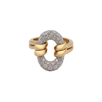 Leo Pizzo 18K Rose Gold Diamond Ring