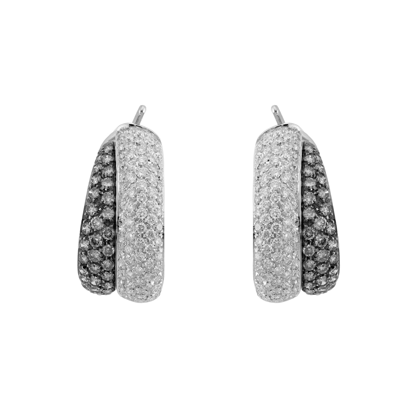 Leo Pizzo 18K White Gold Diamond Earrings