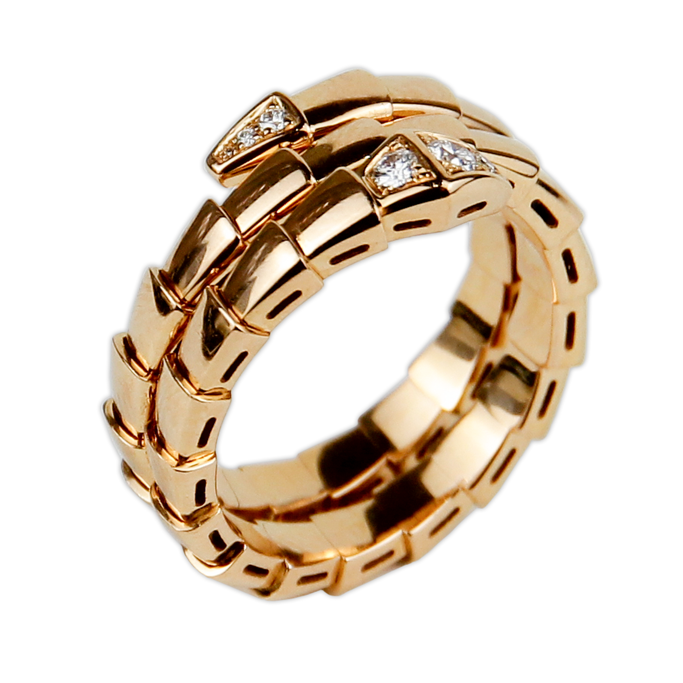 Bulgari Serpenti Viper 0.10ctw Diamond Ring