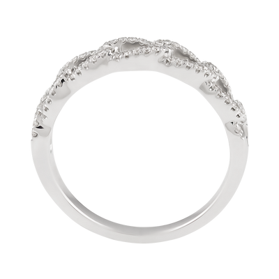 ECJ Collection 18K White Gold 0.21ctw Diamond Ring