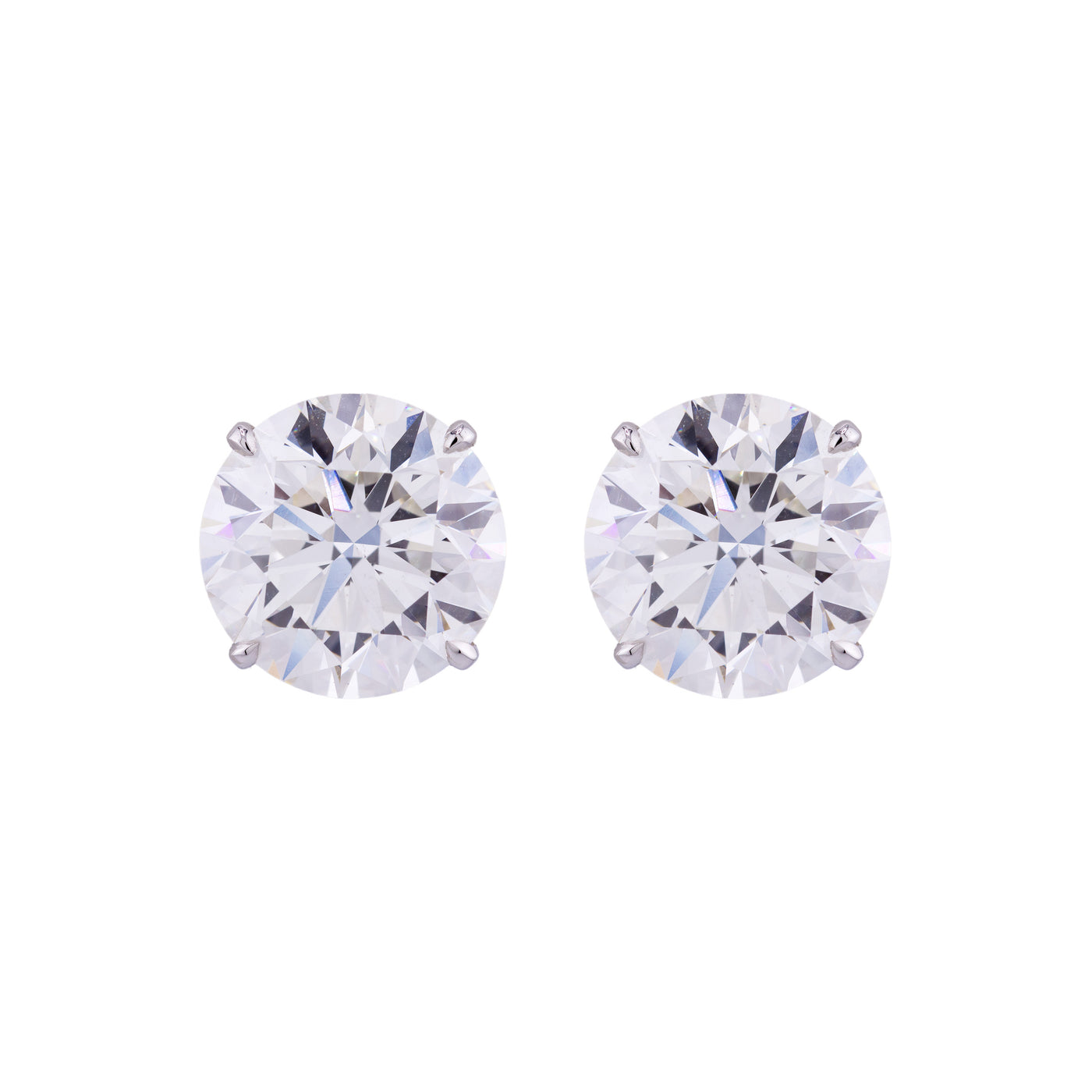 ECJ Collection Platinum GIA Diamond Earrings 14.14ct. tw