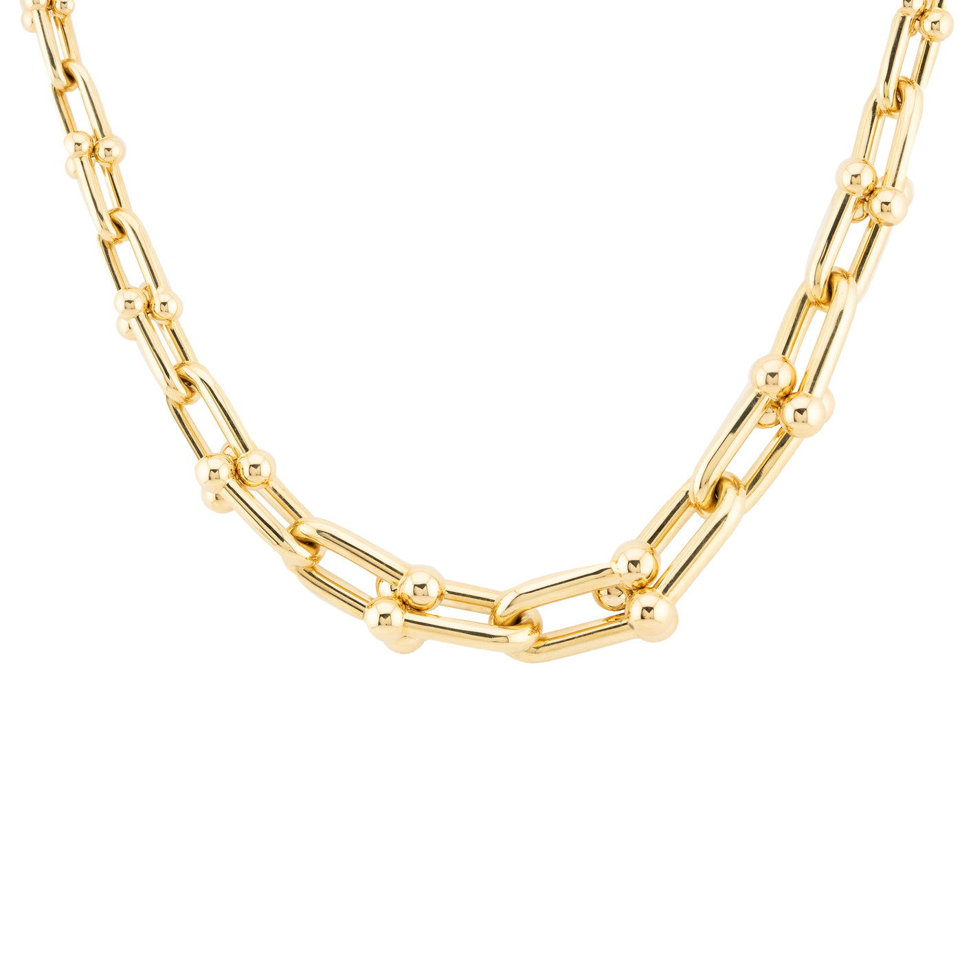 Tiffany & Co. HardWear Graduated Link Necklace in Yellow Gold