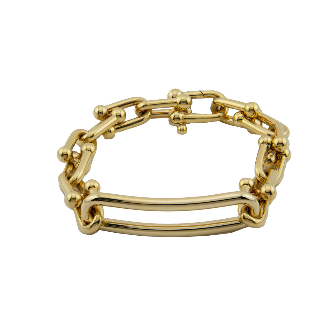 Tiffany & Co. HardWear Elongated Link Bracelet in Yellow Gold