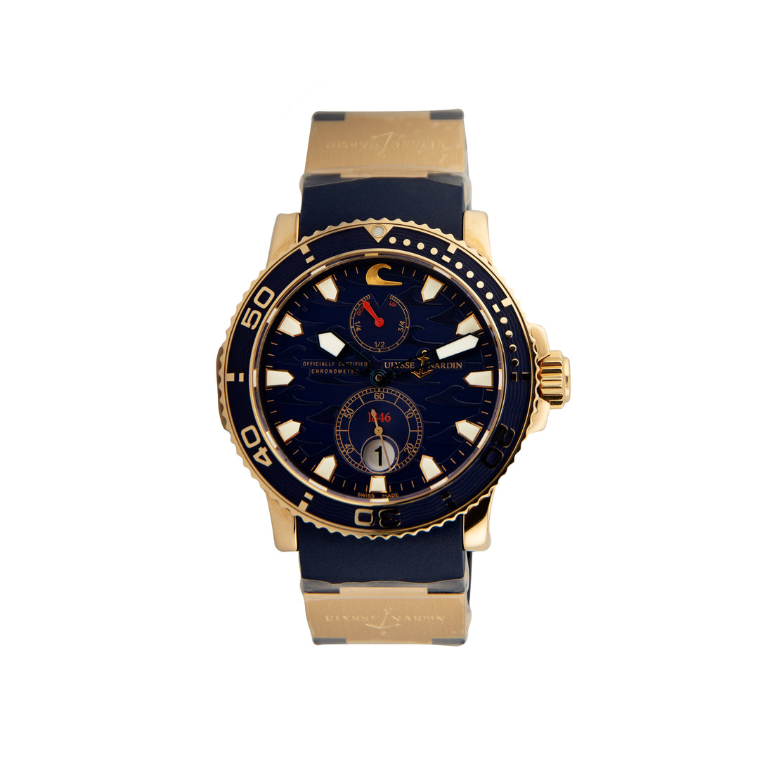 Ulysse Nardin Maxi Marine Diver Blue Surf Rose Gold (2007) – East