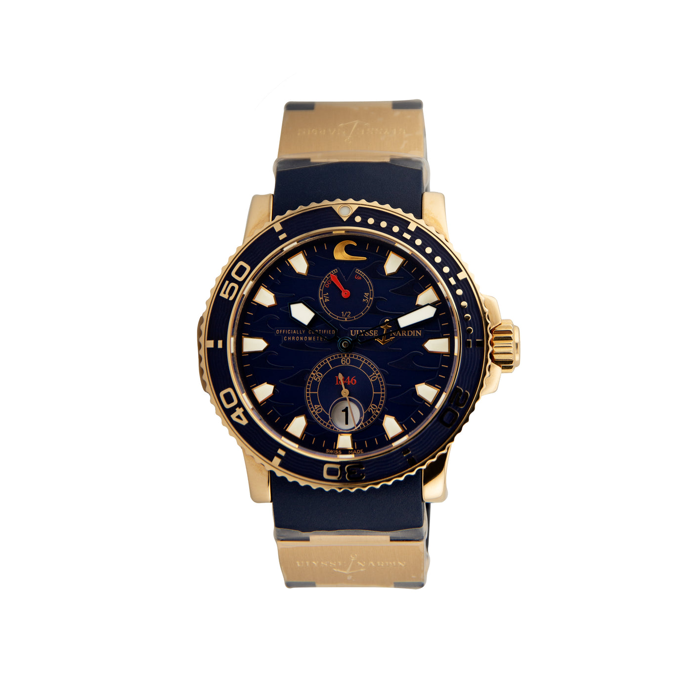 Ulysse Nardin Maxi Marine Diver Blue Surf Rose Gold (2007)