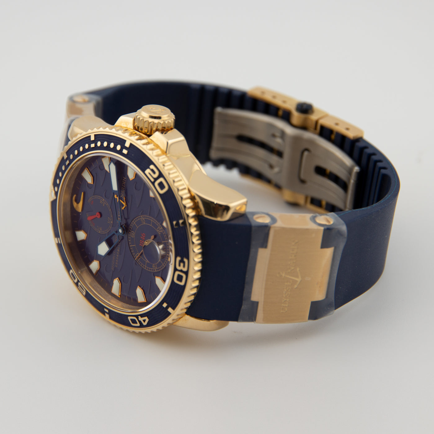 Ulysse Nardin Maxi Marine Diver Blue Surf Rose Gold (2007)