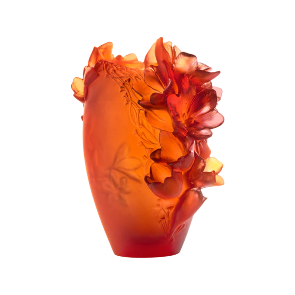 Daum Saffron Vase, Medium