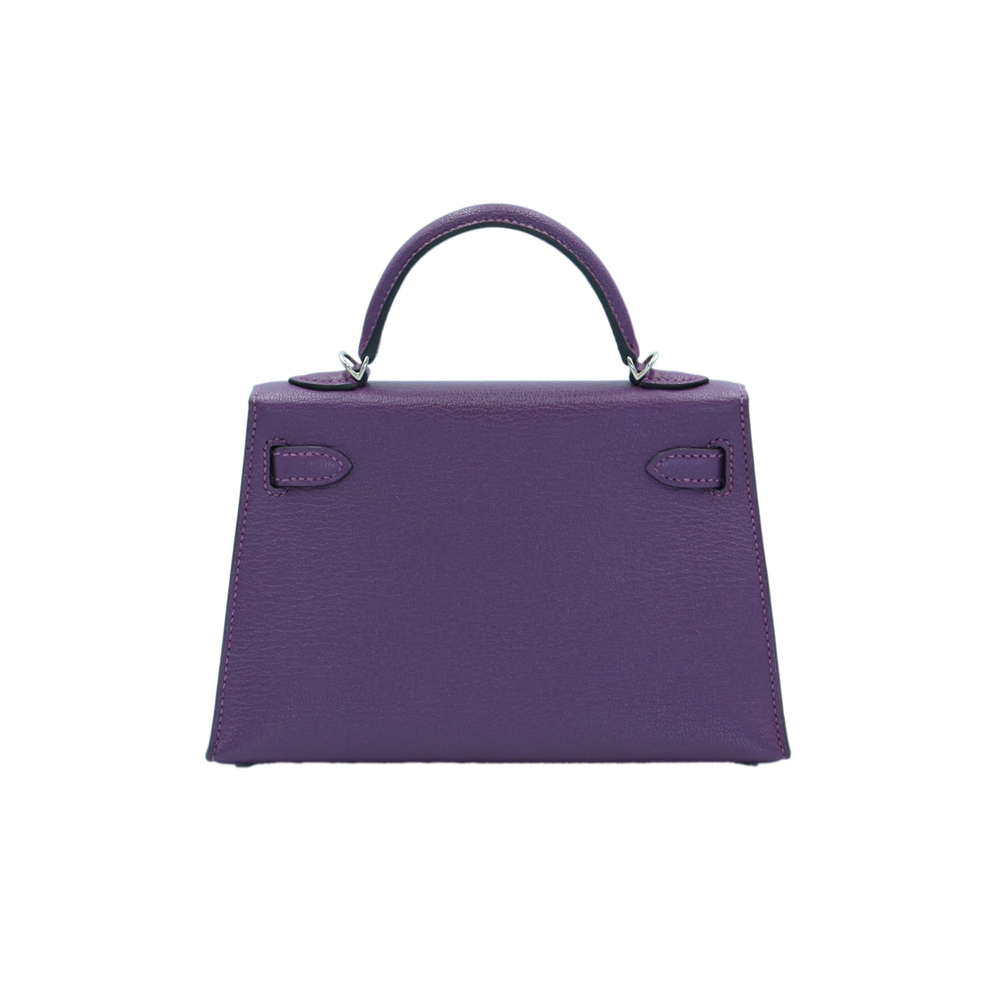 Hermes Mini Kelly II Sellier 20 Anemone Chevre Mysore with Palladium Hardware