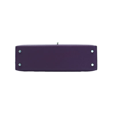 Hermes Mini Kelly II Sellier 20 Anemone Chevre Mysore with Palladium Hardware