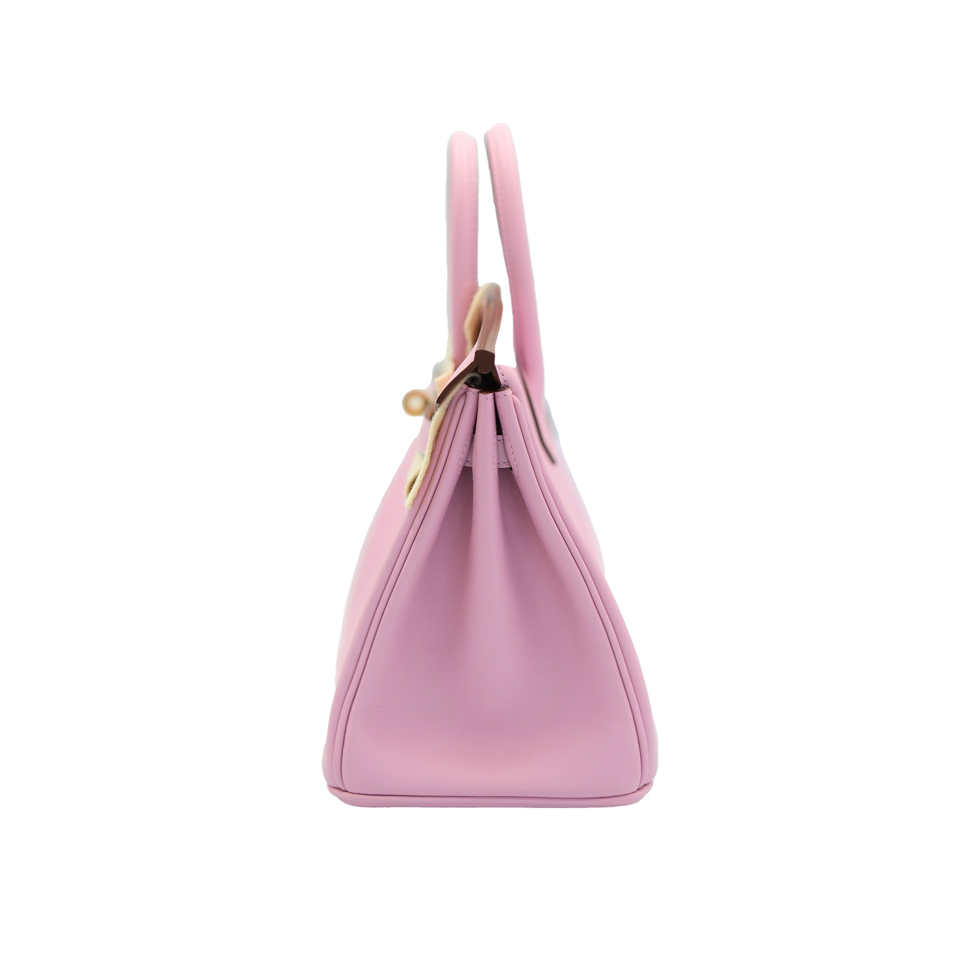 Hermes 2022 Birkin 25 Mauve Sylvestre Swift with Rose Gold Hardware
