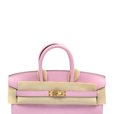 Hermes 2022 Birkin 25 Mauve Sylvestre Swift with Rose Gold Hardware