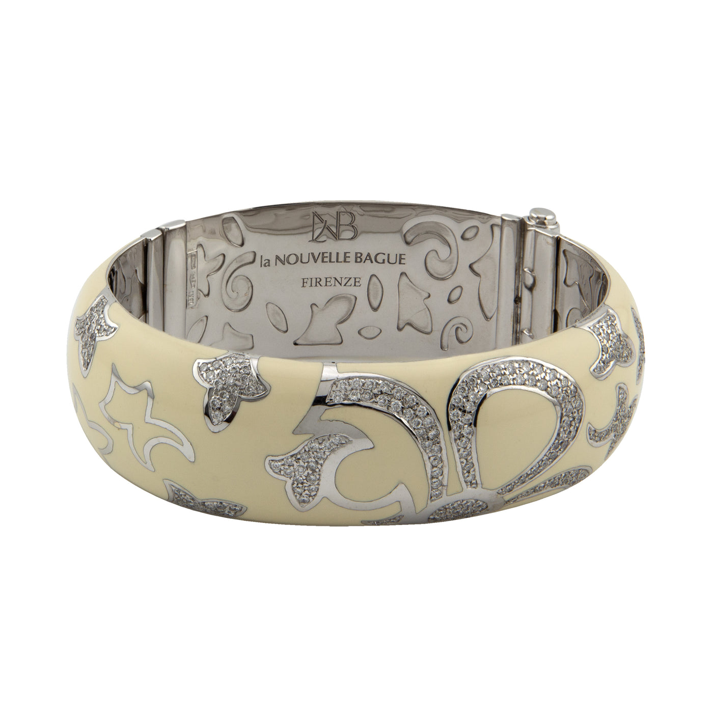 Nouvelle Bague 18K White Gold Diamond Bracelet